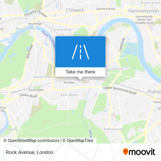 Rock Avenue map