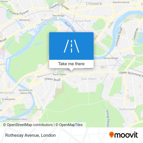 Rothesay Avenue map