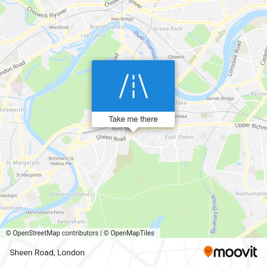 Sheen Road map