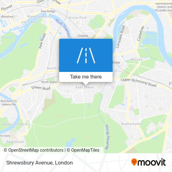 Shrewsbury Avenue map