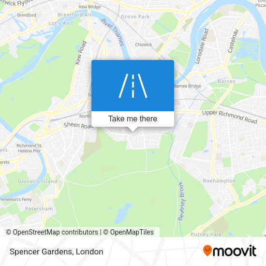 Spencer Gardens map