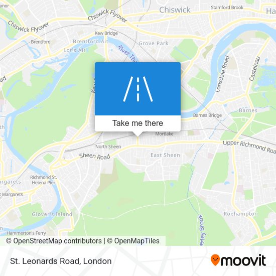 St. Leonards Road map