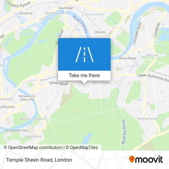 Temple Sheen Road map