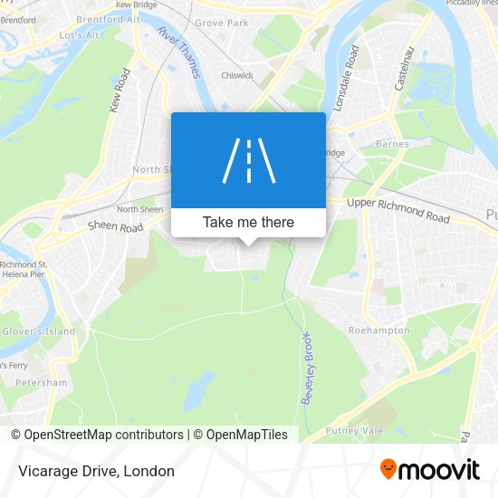 Vicarage Drive map
