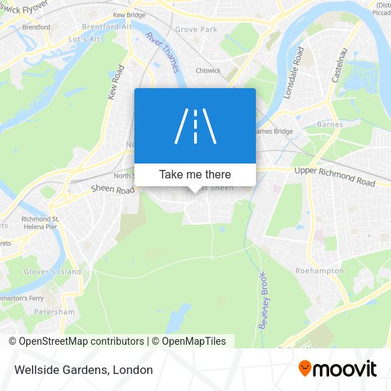 Wellside Gardens map