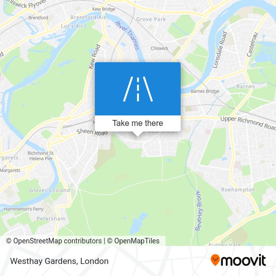 Westhay Gardens map