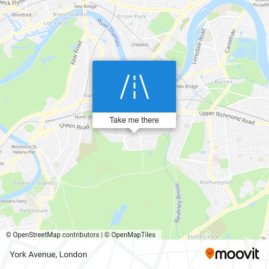 York Avenue map