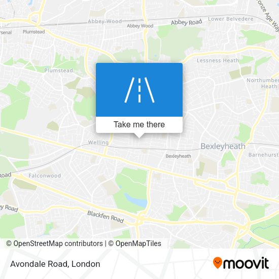 Avondale Road map