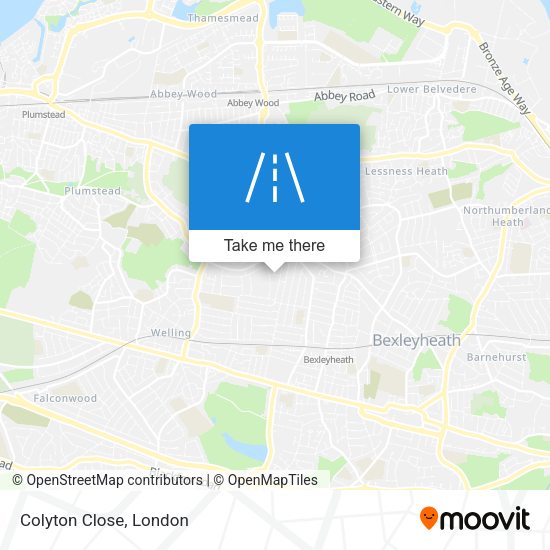 Colyton Close map