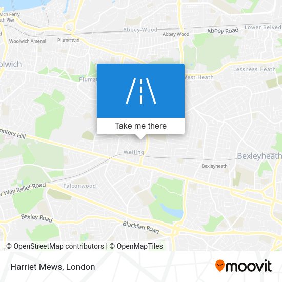 Harriet Mews map