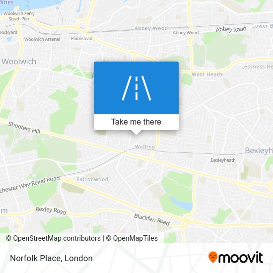 Norfolk Place map
