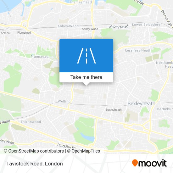 Tavistock Road map