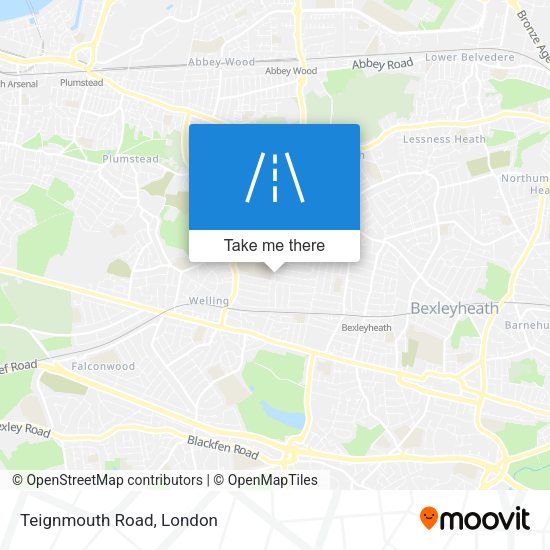 Teignmouth Road map