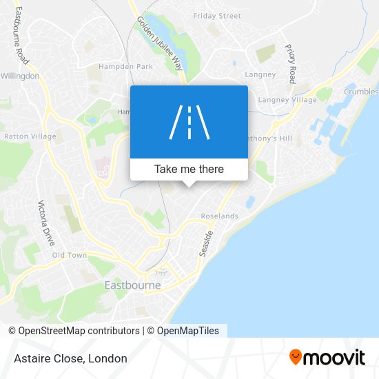 Astaire Close map