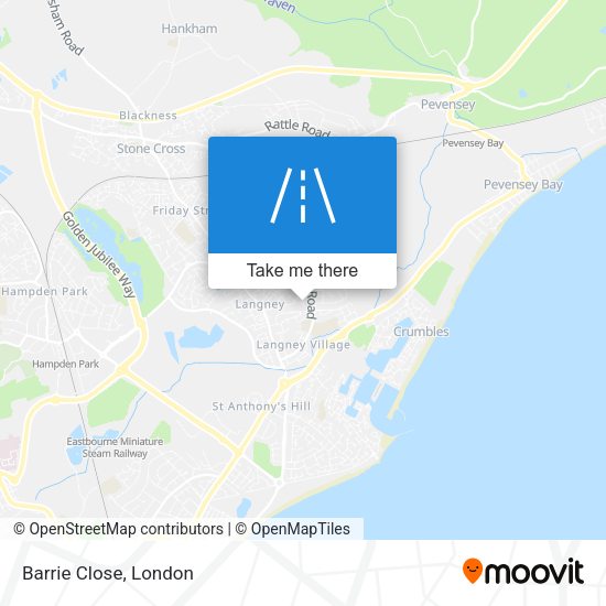 Barrie Close map