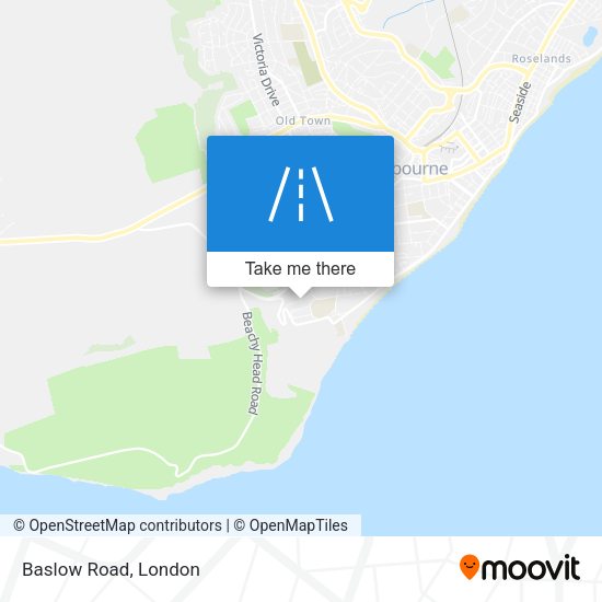Baslow Road map