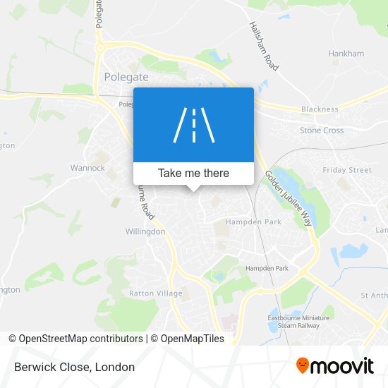Berwick Close map