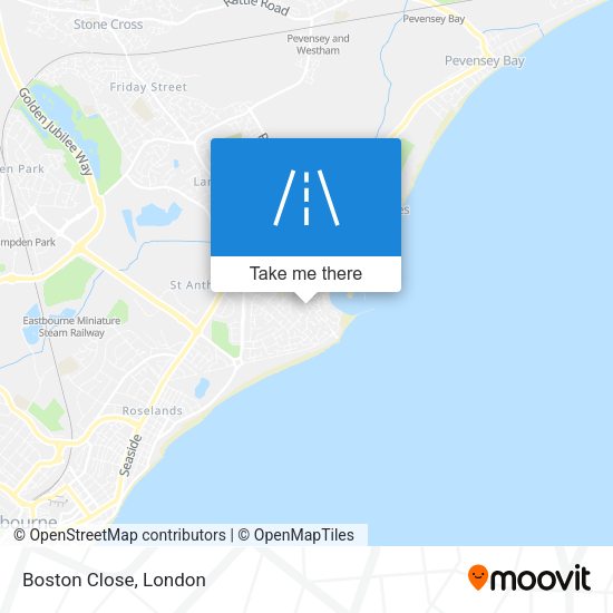 Boston Close map