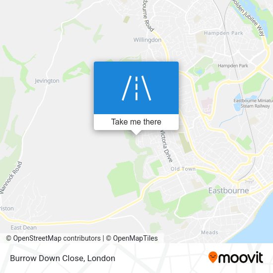 Burrow Down Close map