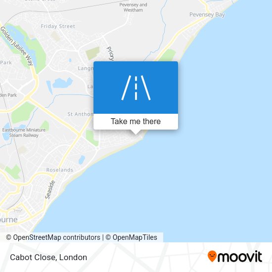 Cabot Close map