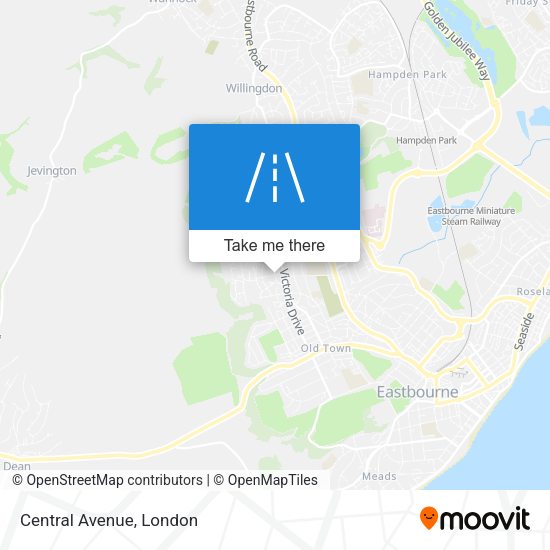 Central Avenue map