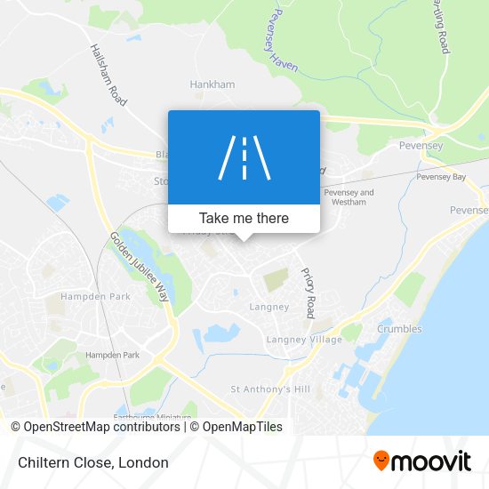 Chiltern Close map