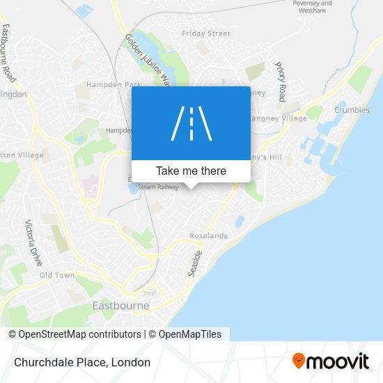 Churchdale Place map