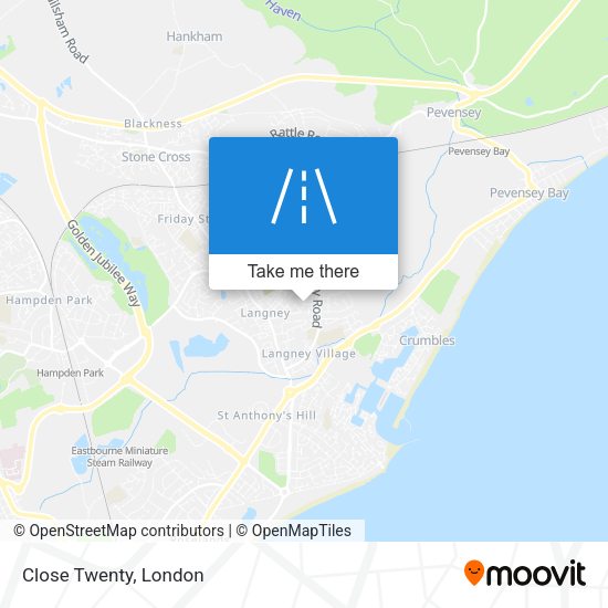 Close Twenty map