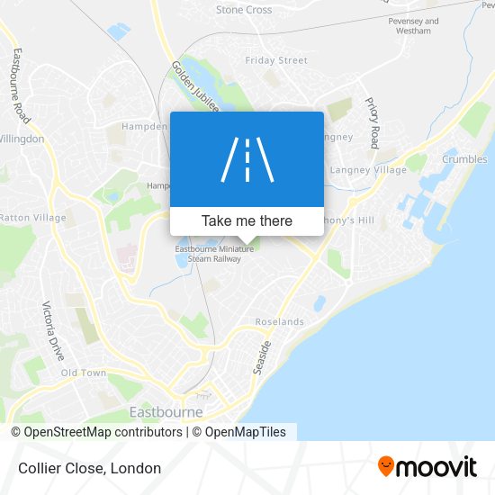Collier Close map