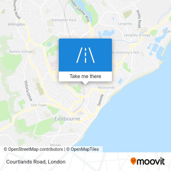 Courtlands Road map