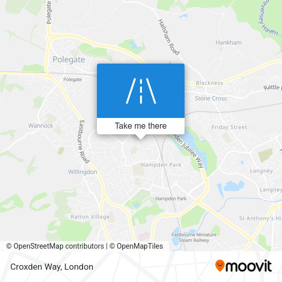 Croxden Way map