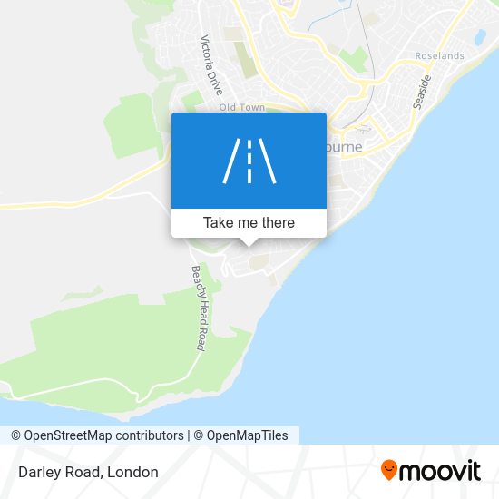 How to get to Darley Road, Eastbourne by bus or train?