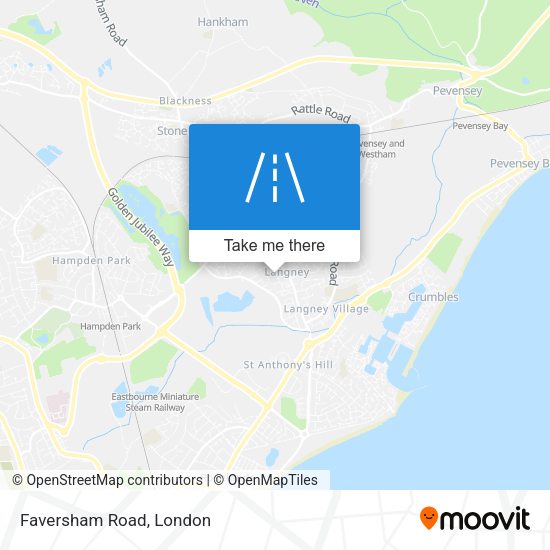 Faversham Road map