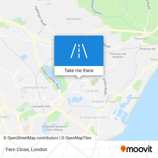 Fern Close map
