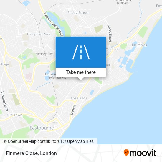 Finmere Close map