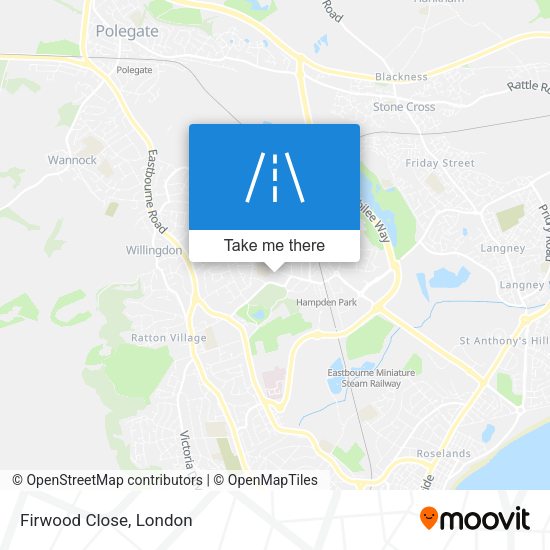 Firwood Close map