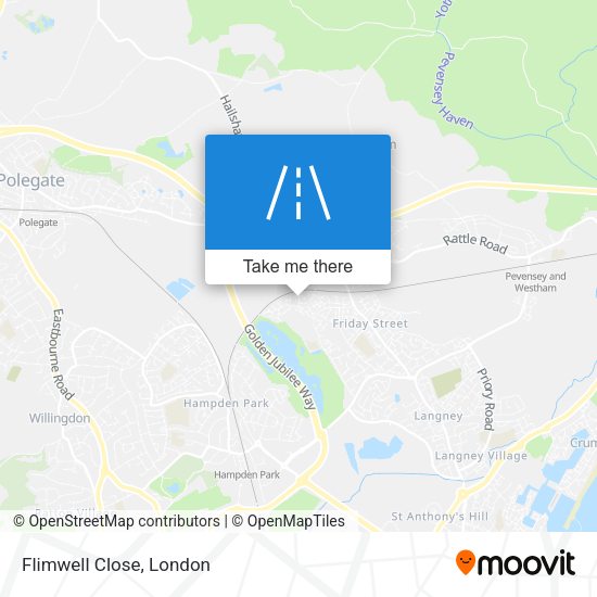 Flimwell Close map