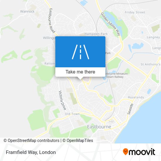 Framfield Way map