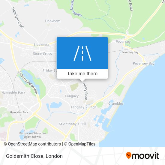 Goldsmith Close map