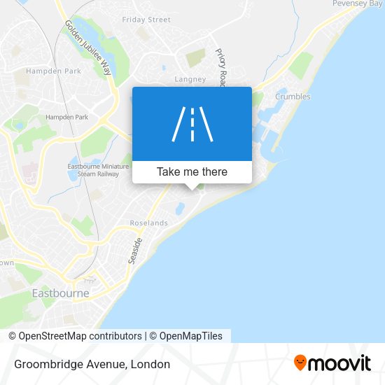Groombridge Avenue map