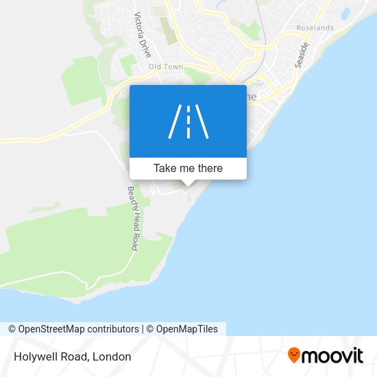 Holywell Road map