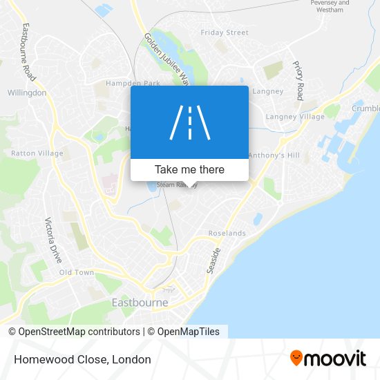 Homewood Close map