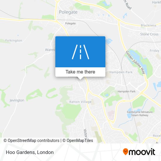 Hoo Gardens map