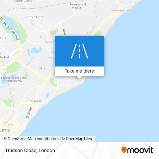 Hudson Close map