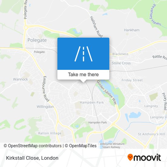 Kirkstall Close map