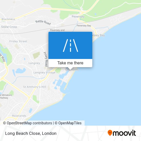 Long Beach Close map