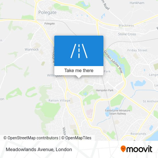 Meadowlands Avenue map