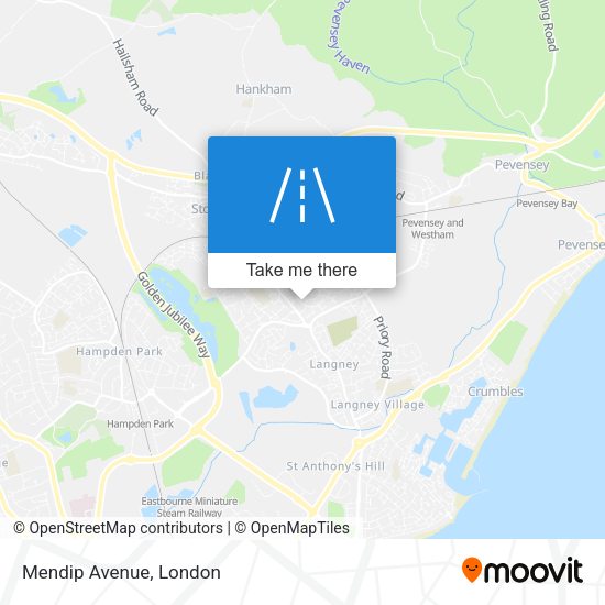 Mendip Avenue map