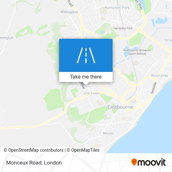 Monceux Road map