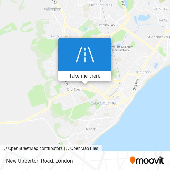New Upperton Road map